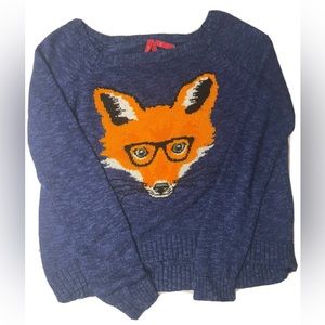 Red camel fox sweater size medium